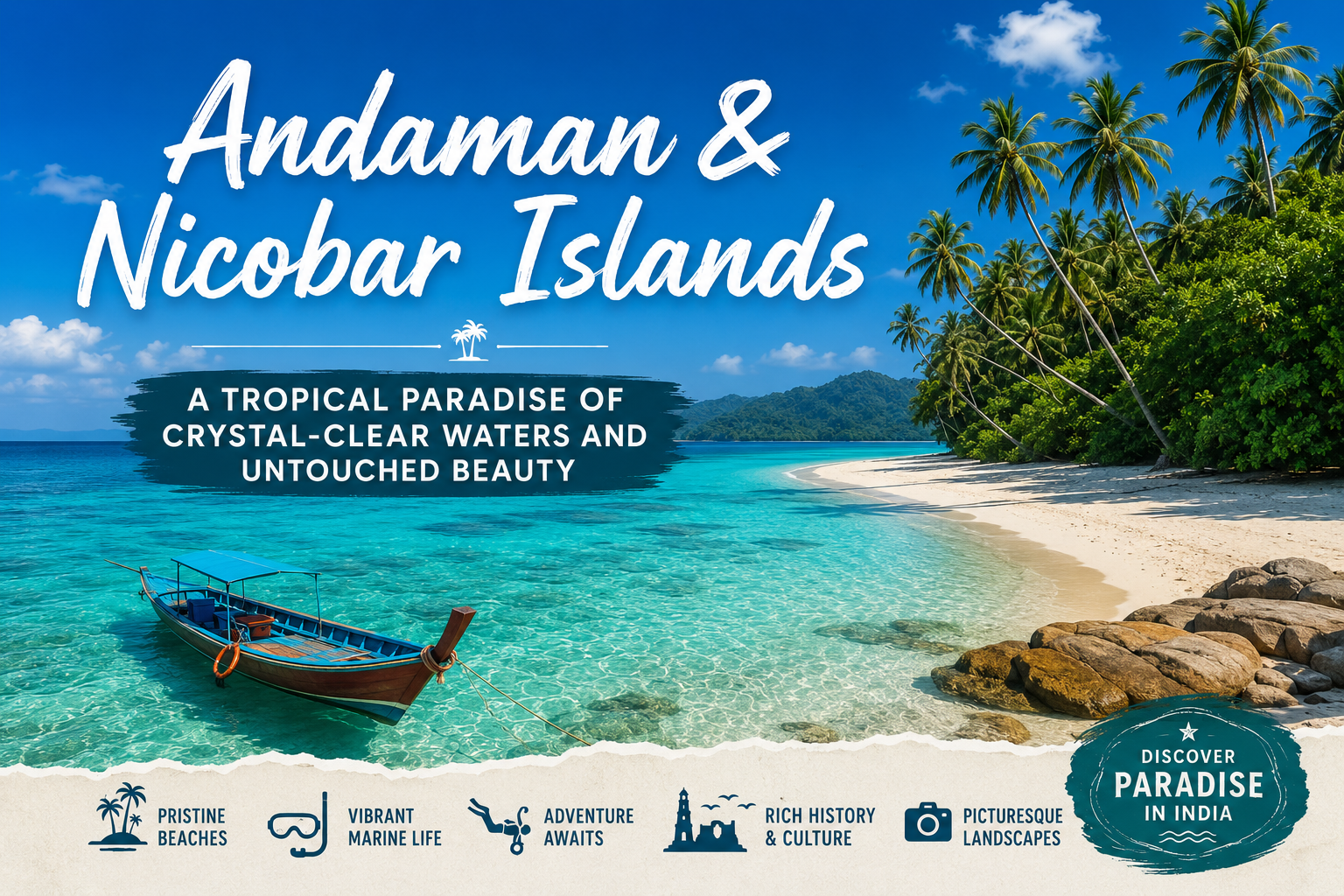 Andaman & Nicobar Islands – A Tropical Paradise of Crystal-Clear Waters and Untouched Beauty