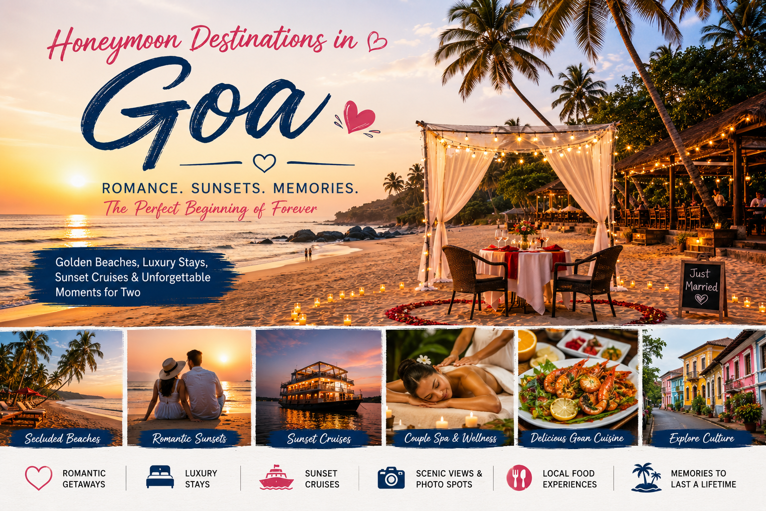 Honeymoon Destinations in Goa – Romantic Escapes Along India's Sun-Kissed Coast