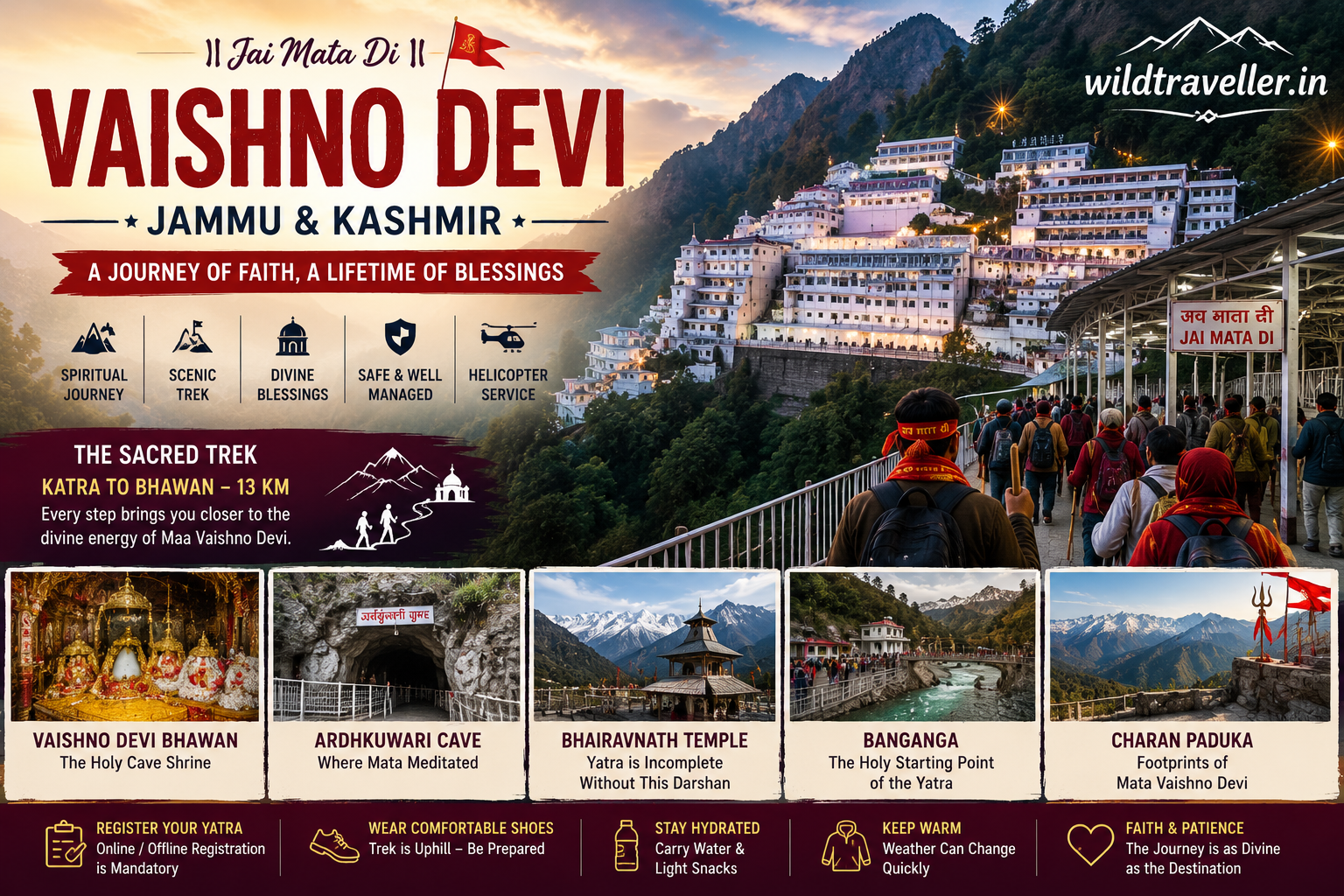 Vaishno Devi, Jammu and Kashmir – A Complete Travel Guide to the Holy Shrine
