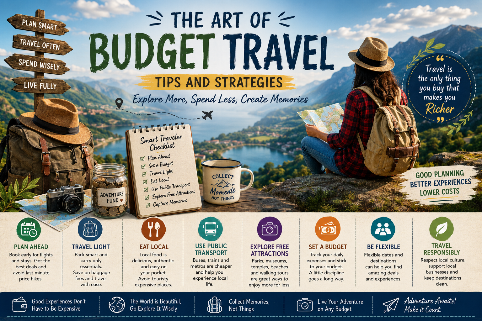 The Art of Budget Travel: Smart Tips and Strategies to Explore More While Spending Less
