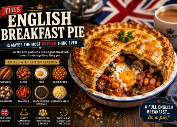 This English breakfast pie is maybe the most British thing ever