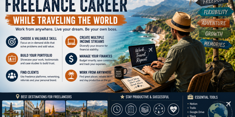 How to built a freelance career while traveling the world