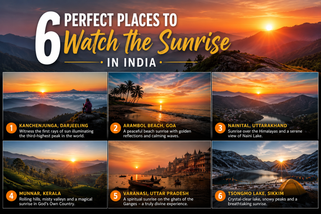 6 Perfect places to watch the sunrise in India