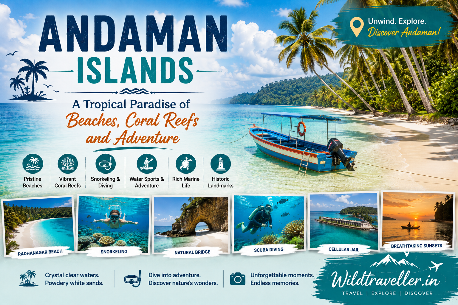 Andaman Islands: A Tropical Paradise of Beaches, Coral Reefs and Adventure
