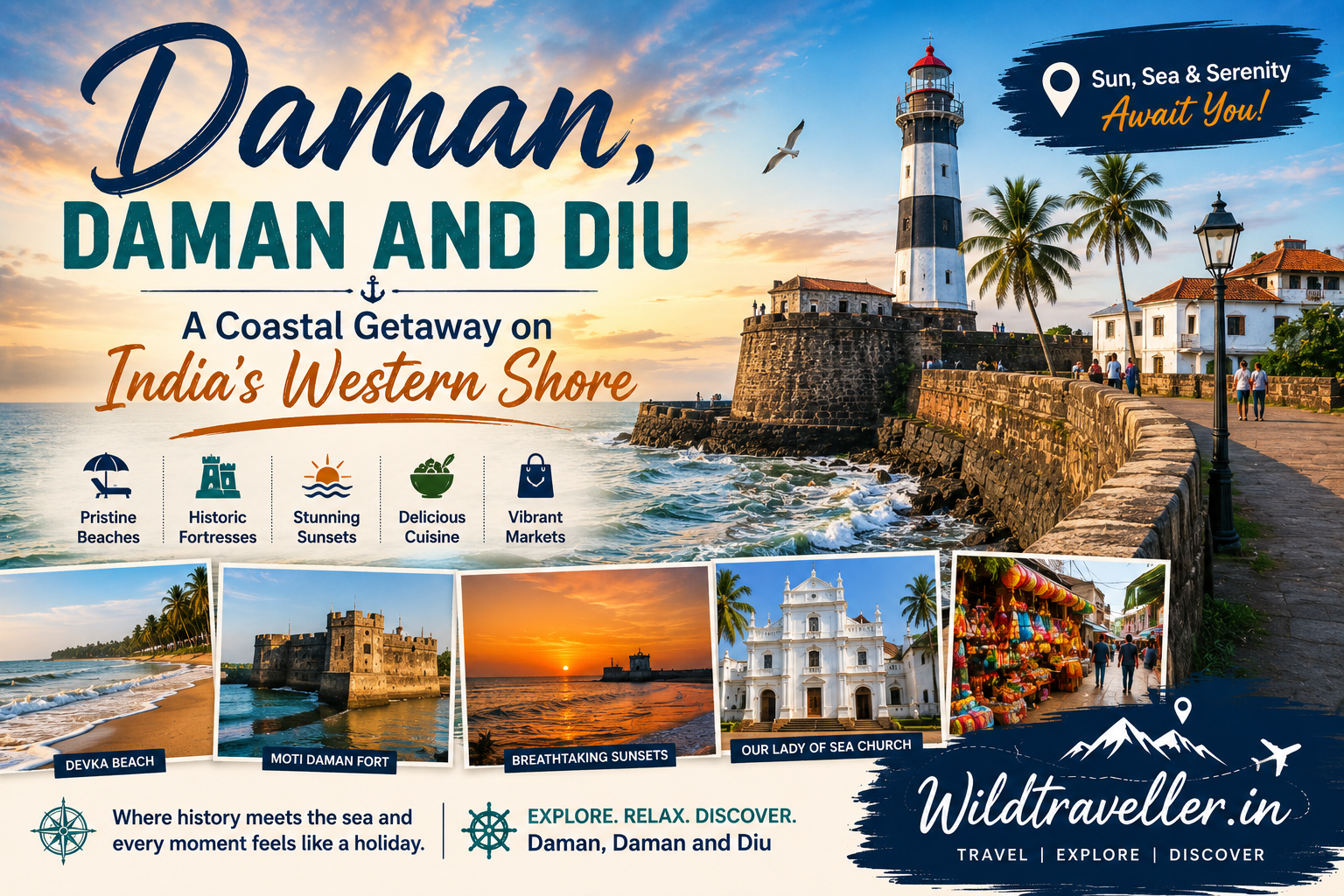 Daman, Daman and Diu: A Coastal Getaway on India's Western Shore