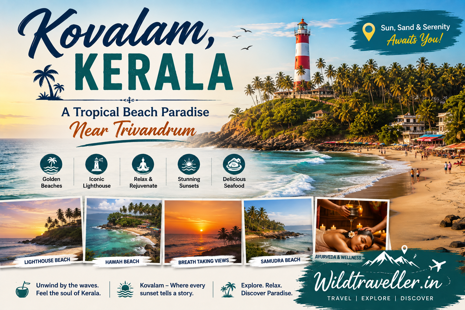 Kovalam, Kerala: A Tropical Beach Paradise Near Trivandrum